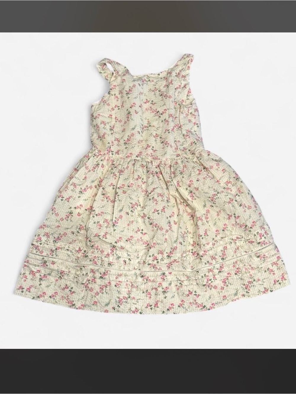 Ralph Lauren Floral Seersucker Dress Size 7 New